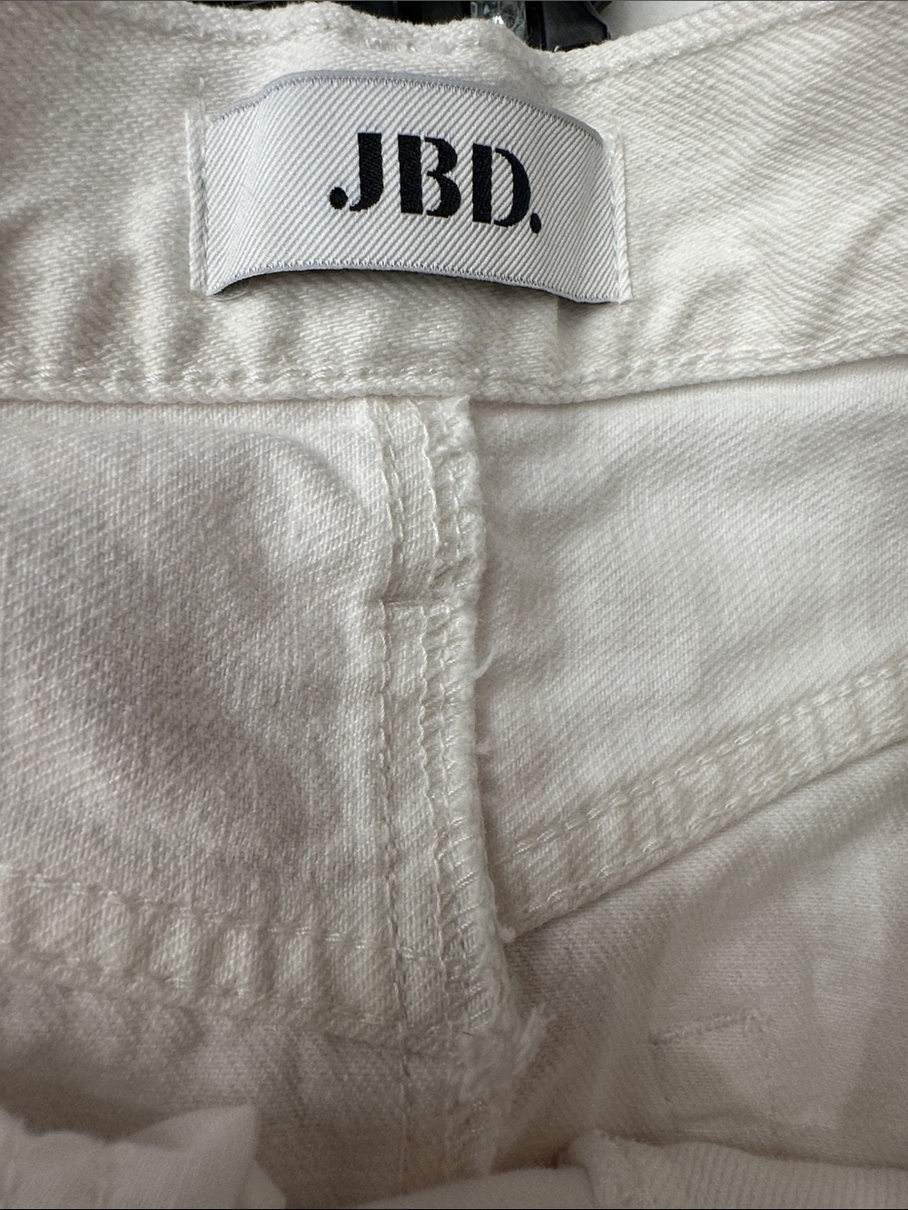 JBD small white denim frayed maxi skirt. Great condition - Picture 4 of 5